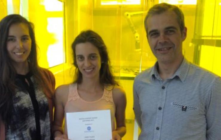 Raquel Barras, Investigadora do CENIMAT|i3N ganhou  o  prémio de melhor poster n