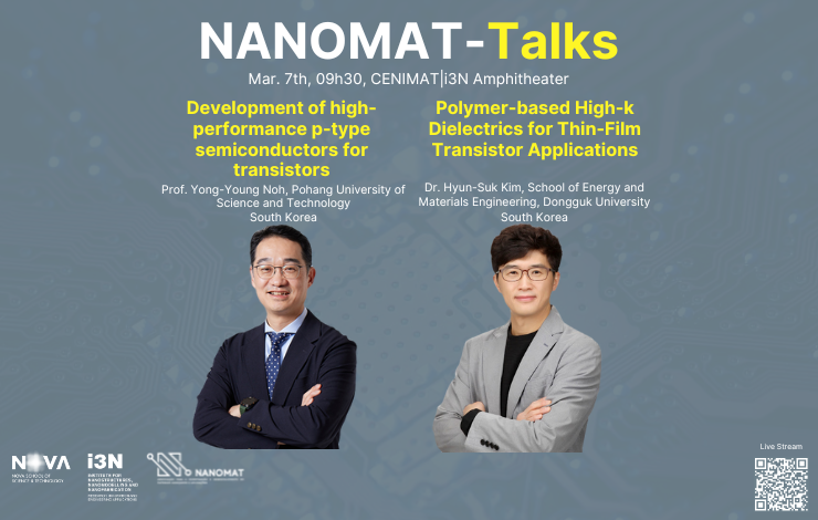 2nd NANOMAT-Talks | Mar. 7th, 09h30 | CENIMAT|i3N Amphitheater