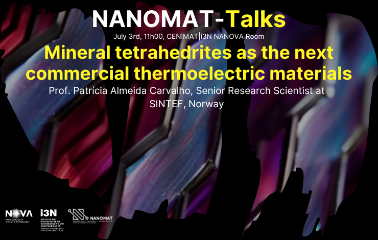 NANOMAT-Talks #12 | Mineral tetrahedrites as the next commercial thermoelectric 