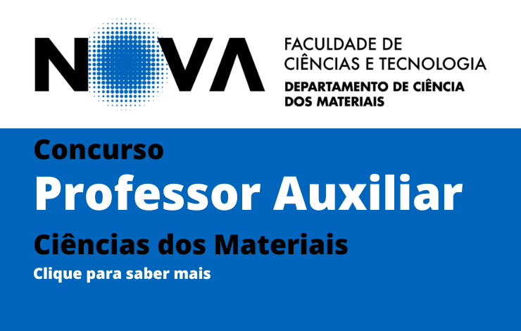 Oportunidade | Concurso Internacional para Professor/a Auxiliar em Materiais Cer